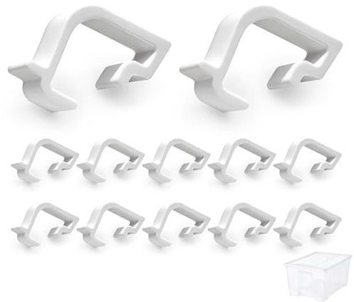 Verschlussclips für Ikea Boxen mit Deckel - Verschluss Clips für Ikea Samla Aufbewahrungsbox mit Deckel, Clips für Kunststoffbox 45L, 65L, Zubehör für Aufbewahrungsboxen Aufbewahrungskiste, 12 PCS