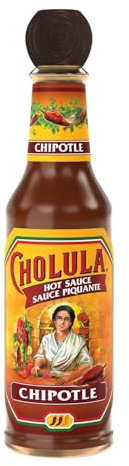 Saveur fumée authentique pour vos plats — CHOLULA Sauce piquante chipotle, format 171g en bouteille en verre - Lot de 3