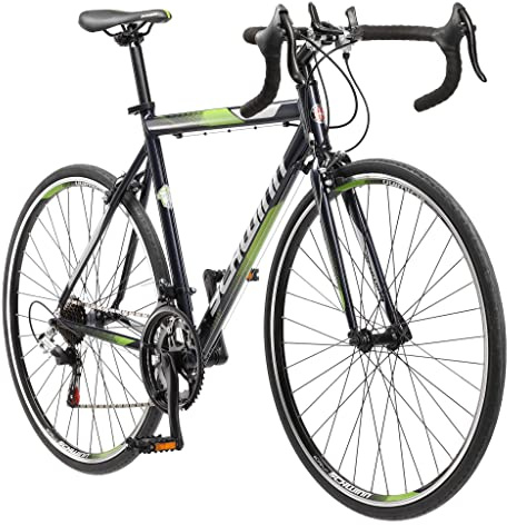 Schwinn Volare 1300 Road Bike, 700c Mens and Womens Bike, 14-Speed Drop Bar Road Bicycle, Aluminum Frame, Sport Tires, Fitness Seat, Alloy Caliper Brakes, Adult Bicycle