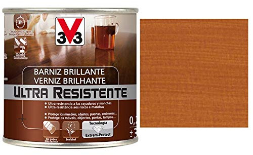 V33 BARNIZ INTERIOR ULTRA RESISTENTE BRILLANTE 250ML CEREZO