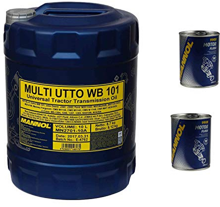 10L Motoröl MANNOL Multi UTTO WB 101 API GL-4 2xMotor Flush