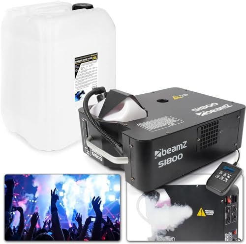 BeamZ S1800 máquina de humo vertical/horizontal con 20L de líquido de humo