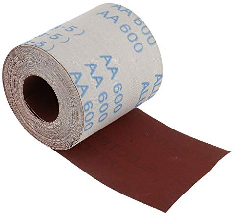 Rouleau de papier abrasif en émeri de 10 m de long 100 mm de large pour nettoyer les tuyaux en cuivre et les raccords