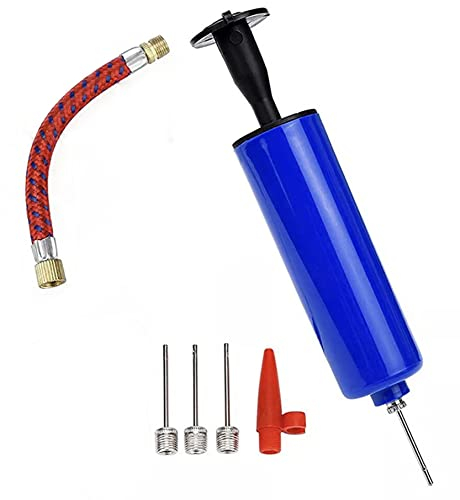 Anawakia Ballpumpe Ball Pumpe Luftepumpe für Basketball Fußball Volleyball Rugby Sport Ball Flexiblem 4 Nadeln 1 Düsen 1 Schlauch