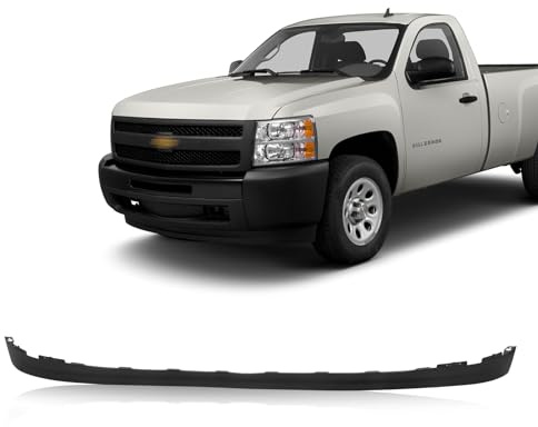 CarPartsDepot Front Bumper Valance Lower Air Deflector Extension Compatible with Chevrolet 2007-2013 Silverado 1500 GM1092191 25821880