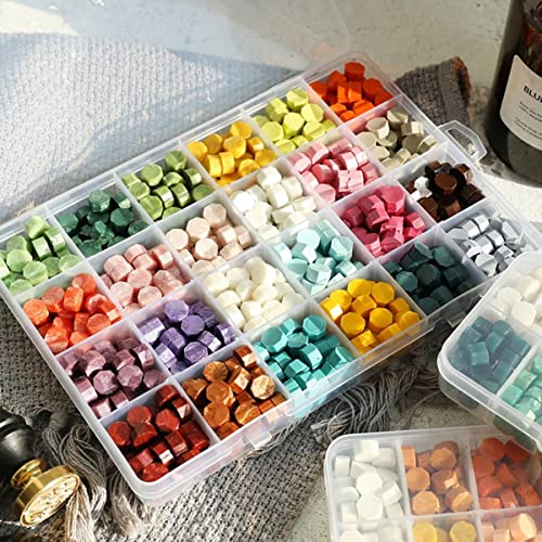 50 Stück Siegelwachs Bunte Perlen für Stempel Wachs Siegel Stempel für Umschlag Dokumente Hochzeit Einladung Siegellack-4