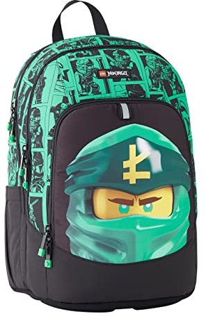 LEGO Ninjago Schule Round, Unisex-Rucksack, Kinder und Jugendliche, Grün, 28 l, grün, 28L