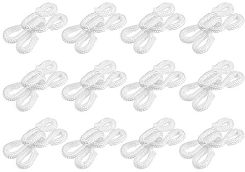 QUARKZMAN 40uds Hierro Costura Ganchos y Ojo Cierres, 23mm Cubierto Invisible Costura Accesorios para Sujetador Ropa Pantalones Chaqueta Falda Bricolaje Artesanía, Blanco
