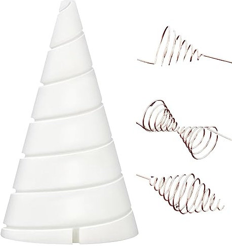 Decorhome Herramienta de bobinado de alambre de bobina, herramienta portátil para hacer antenas de jardín, soporte de antena de alambre vegetal multifuncional reutilizable, electrocultura, jardinería