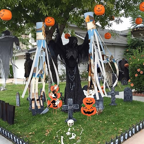 Niedliche Tier-Halloween-Windsäcke 150 cm Outdoor hängende Dekorationen für Zuhause Halloween Dekor Halloween-Dekorationen draußen für Partyzubehör