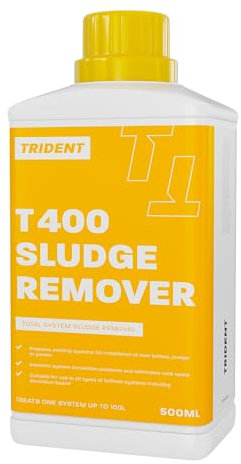 Trident - Central Heating Sludge Remover - Cleans and Restores Older Heating Systems - Removes Cold Spots - Enhances System Efficiency - 500ml