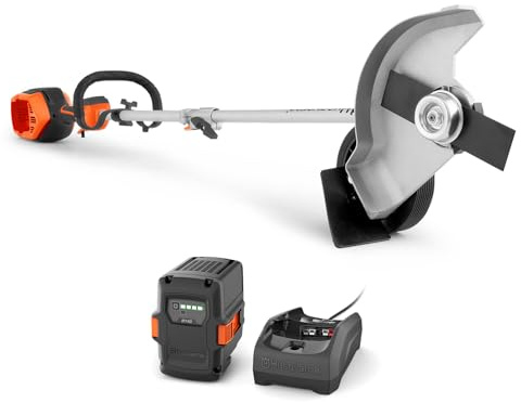 Husqvarna 330iKE Combi Switch + Lawn Edger Attachment, Electric Edger with Battery and Charger Included, 970701202