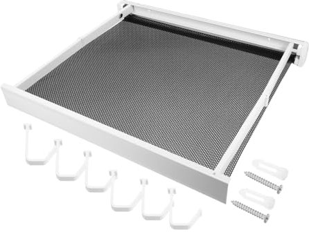 Alipis Wandmontierter Faltbarer Wäsche-trockner Mit Haken Platzsparende Teleskopierbare Trockenstange Für Schuhe Socken Und Unterwäsche Elegantem Weiß