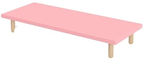 Desktop Monitor Stand Desktop Elevated Dormitory Display Elevated Stand Laptop Base Office Display Shelf Rack Home Office Storage Accessories(Pink,40x20x6cm)