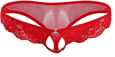 Générique String Homme Sexy Érotique Slip Tenue Dentelle Slips Body De Pute Strings Tanga sous Vetement Vêtements Micro Mini Noir Boxer Lingerie Coquine Hot Ouvert Drole