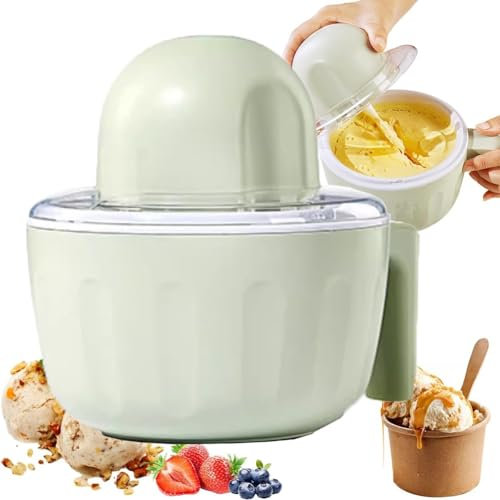 XGHDPBM Portable Soft Ice Cream Maker, 500ML Ice Cream Maker Machine, Frozen Yoghurt Maker, Soft Serve Dessert Makers, Easy to Clean for Home Kitchen Sorbet Dessert Frozen Yogurt
