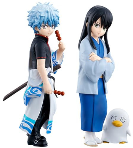 Xinnice Anime Figuren Sakata Gintoki/Katsura Kotarou Figur Statue Modell Actionfigur PVC Desktop Ornament Sammlung Geschenk 2PCS