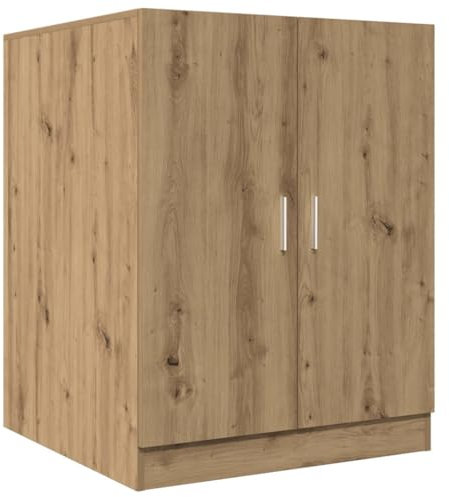 Gecheer Armadio,Mobile,per Lavatrice,Moderno,in Multistrato,Rovere Artigianale,71x71,5x91,5 cm,Mobile per Lavatrice con Ante,Armadio per Lavatrice Moderno
