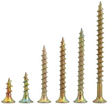 Disponible en varios tamaños. M3.5 M4 cabeza avellanada cruzada tornillo autorroscante for madera Color Zinc punta de cabeza plana tornillo for paneles de yeso longitud del clavo de fibra: 16~60mm(M