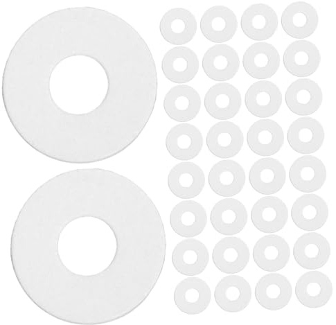 Vaguelly 500 Pièces Rondelles Plates Transparent Joints de Réparation Ronde et Résistante à Haute Température pour Fixations et Étanchéité