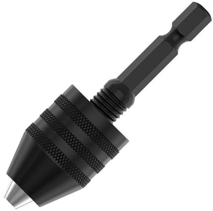 ZHaotn Portabrocas sin Llave de 0,3-8 mm, autoajustable, for Brocas eléctricas, Herramientas de fijación de Pinza, vástago Hexagonal de 1/4 de Pulgada, convertidor de Cambio rápido