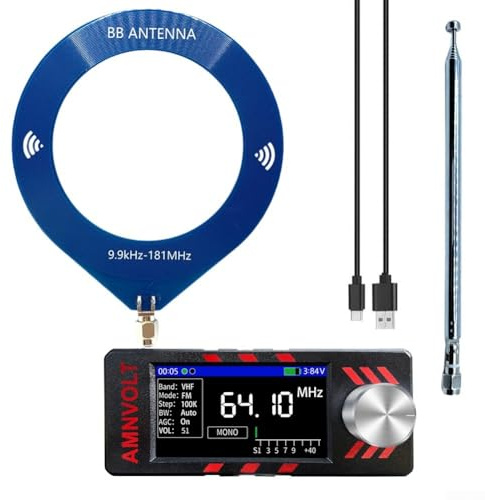 for MINI For SI4732 Radio, Portable Radio Receiver, Full-band For DSP Radios Receiver, With Built-in Hi-Z, FM/AM/LSB/USB Modes, Pocket Size (blue)