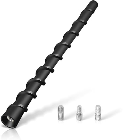 Sostituzione dell'antenna aerea di auto universale TUOLNK per camion per veicoli, antenna AM/FM/DAB con viti M4 M5 M6 7inch (18 cm)