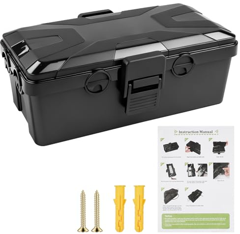 Kabelbox Wasserdicht, IP54 Außensteckdose Wasserdicht Verteilerdose Außen Wasserdicht 6 Kabeleingänge Ausgänge Wetterfeste Verlängerungskabel Abdeckungen Wasserdichte Kabelbox Schwarz 26.1x 15x 9.4cm