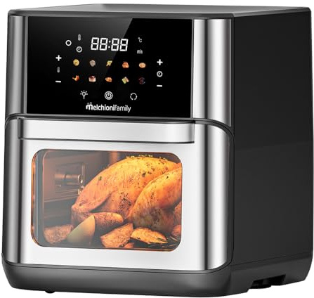 Friggitrice ad Aria Flora 12L Design Elegante Versatile Preparazioni Sane e Veloci Display a Colori Temperatura Regolabile Basso Contenuto di Grassi 1800W by Dimensione Elettronica s.r.l.