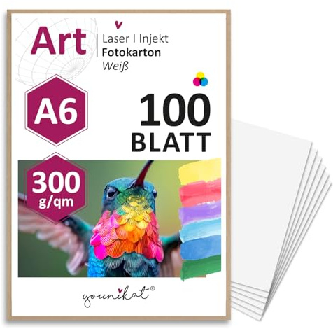 younikat Blanko Postkarten zum Selbstgestalten I 2000 Blatt DIN A6 Papier 300 g/qm I DIY Grußkarten weiß I Bastelkarton zum Beschreiben und Bemalen I hand-lettering I dv355_20