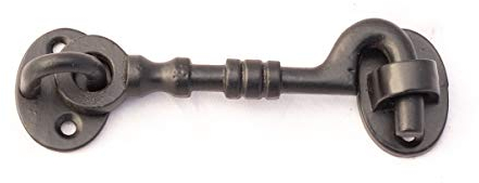 Antikas | Fensterhaken | Haken mit Öse für Fenster, Stalltüren und Gartentore | wirkt antik