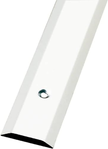 Amig - Tapajuntas para Suelo - 985 mm x 34 mm - Tira de Transición Liso y con Fijación Mediante Atornillado - Cubrecantos Embellecedor para Uniones - Acero Inoxidable 18/8 Plateado Mate