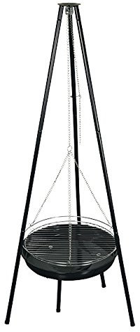 4U online commercio barbecue basculante con fuoco Vasca regolabile in altezza Ø50 cm tre gambe barbecue a carbonella giardino grilll barbecue bbq