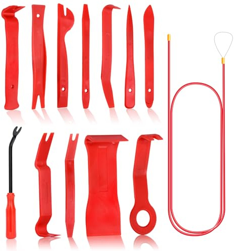 sukudon 13PCS Outils pour Garnitures Outils de Démontage Installation pour Voiture Démonte Plastique