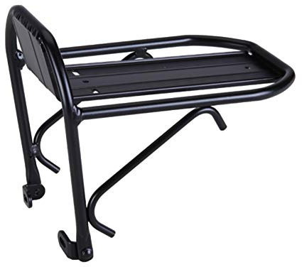 Fahrrad-Vorderrad Gepäckträger Aluminium-Fahrrad-Frontgepäckträger Träger vorne Regal für Mountain Bike-Zubehör Fahrrad-Rahmen-Basket 1PC