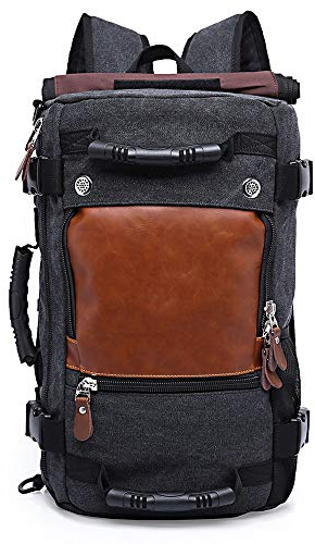 Canvas Vintage Rucksack/Tragetasche Craftride Retro VG6 28 Liter schwarz