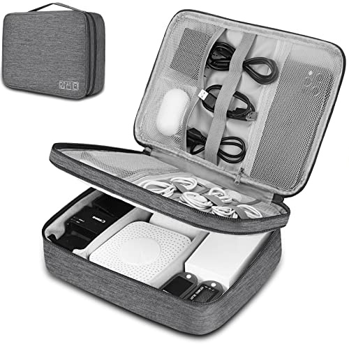 XINGXINRONG Borsa Accessori Elettronici, Elettronica Viaggio Borsa Custodia Cavi Organizzatore per Caricatore Portatile, Chiavetta USB, Auricolare, Scheda SD,Power Bank, Hard Disk, 1 CONFEZIONE