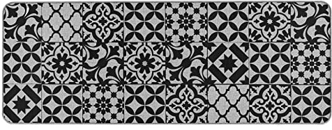 Douceur d'intérieur, Tapis Rectangle (45 x 120 cm) Bizancia Gris, Tissé Imprimé