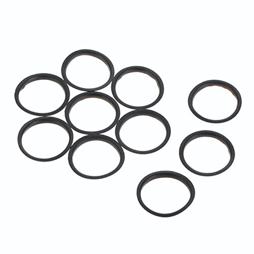 REACHYEA 10 Stück Silikondichtungen, O-Ringe, passend für Nespresso-Edelstahl, nachfüllbare Kapseln, Körperbecher, schwarze Café-Werkzeuge