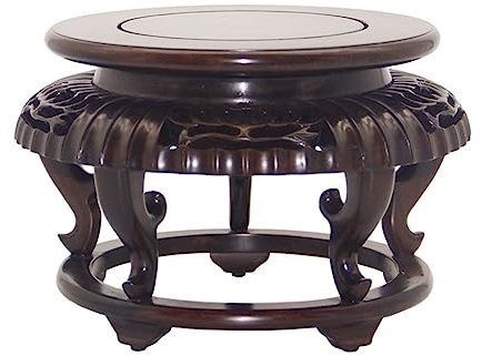 Supporto Per Piante, Alzata Per Vasi Da Giardino Base for vaso in legno Espositore rotondo in legno massello Soggiorno for interni Bonsai Ornamento for acquario in vaso Portavasi Per Ingresso Soggiorn