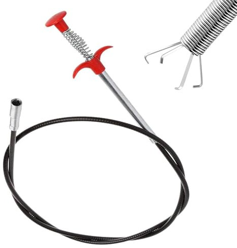 Pinze per Fognature a 4 Ganasce - Pulitori, Pinze ad Artiglio, Flessibili, a Spirale - Ganci per La Pulizia Dei Lavandini