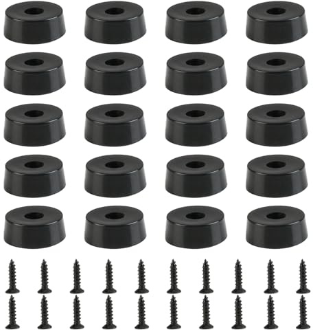 Rubber Feet for Garden Furniture 20 Packs 1 Inch 25mm Non Slip Bumper