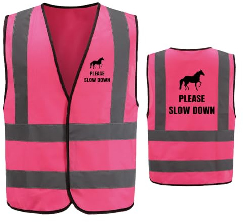 AYKRM Reflekterande säkerhetsväst Hi Vis - högt synlig midjeväst för säkerhet och säkerhetsarbete, M