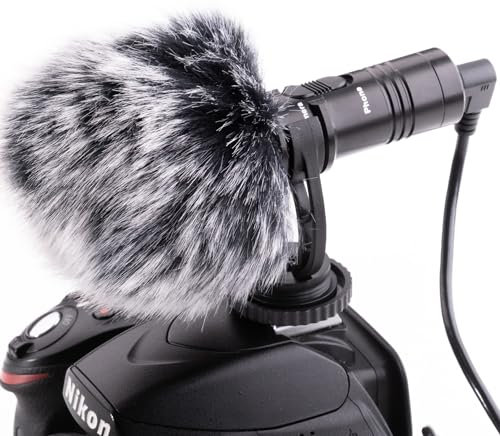 Nicama 3.5mm Kamera Shotgun Mikrofon für DSLR Kamera Canon EOS Nikon Sony Camcorder