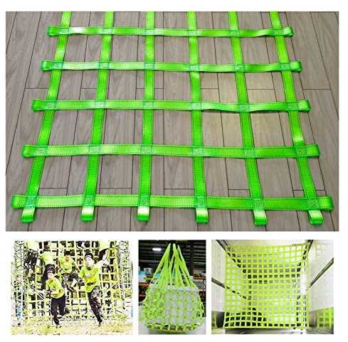 Customizable Kids Climbing Cargo Net - 4x5m Playground Rope Ladder for Backyard Tree House, Rig Frame, and Playhouse - Fall Protection, Safe Fun for Children