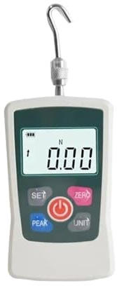 Misuratore di forza digitale, misuratore di spinta e trazione, dinamometro portatile F-2-500N for prove distruttive di forza in laboratorio Basso errore, alta sensibilità(10N/1kg)