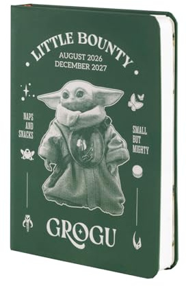 Grupo Erik Hausaufgabenheft Schulplaner 2026 2027 Star Wars The Mandalorian Yoda Taschenkalender Schülerkalender - Schulkalender Wochenplaner - Terminplaner 2026 2027 17 Monate Geschenke Einschulung | Taschenkalender Schülerkalender Schulkalender Wochenplaner - Terminplaner 2026 2027 17 Monate - Geschenke Einschulung