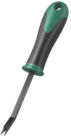 Heavy Duty Staple Remover Tool, Strength Staple Remover with Non-Slip Rubber Handle, Rust-Proof Upholstery Stapler Puller Lifter for Carpet, Wood, Floor, Furniture, Construction, Photo Frame (Green)