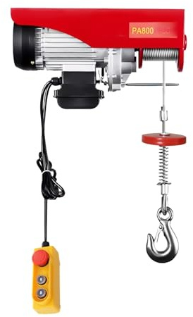 Montacargas eléctrico Polipasto Eléctrico De 1450W Capacidad Elevación 800KG 1764LBS Velocidad 10M/MIN Con Cabrestante 220V Control Remoto Polipasto Eléctrico de Cable