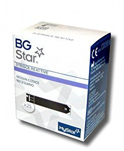 Sanofi Bgstar Mystar 25 Strisce Reattive per il Controllo della Glicemia,